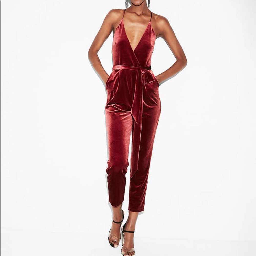Express Velvet Jumpsuit
